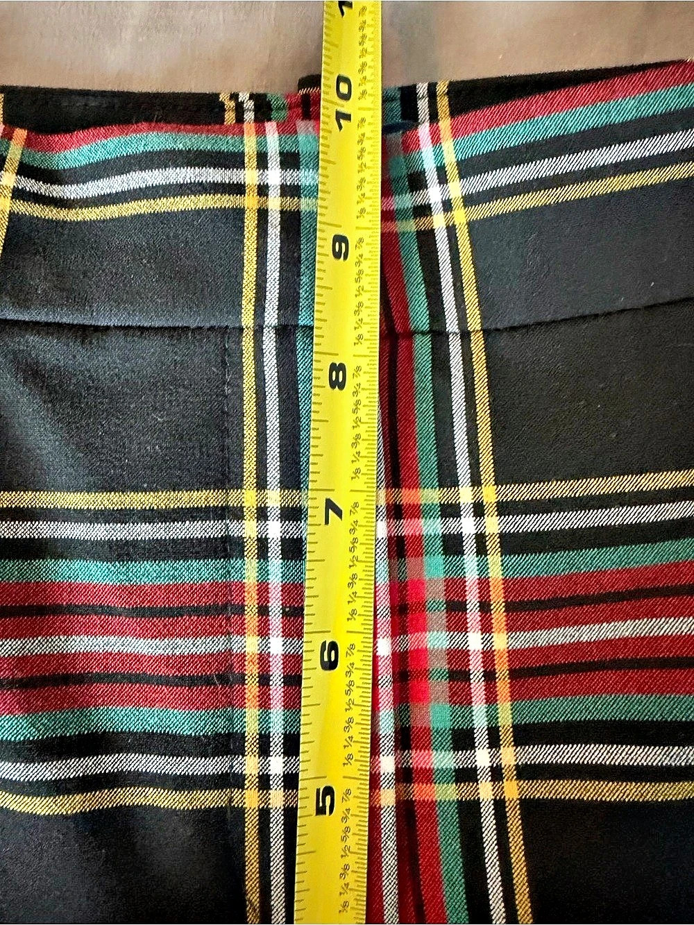 J.Crew Ruby Full-Length Pant Plaid Full-Length Pants in Black & Red Size 2 - Picture 11 of 12